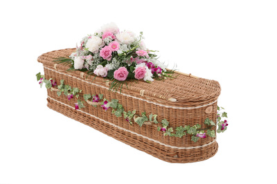 Handmade Somerset Willow wicker coffin