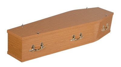 Simple cremation coffin